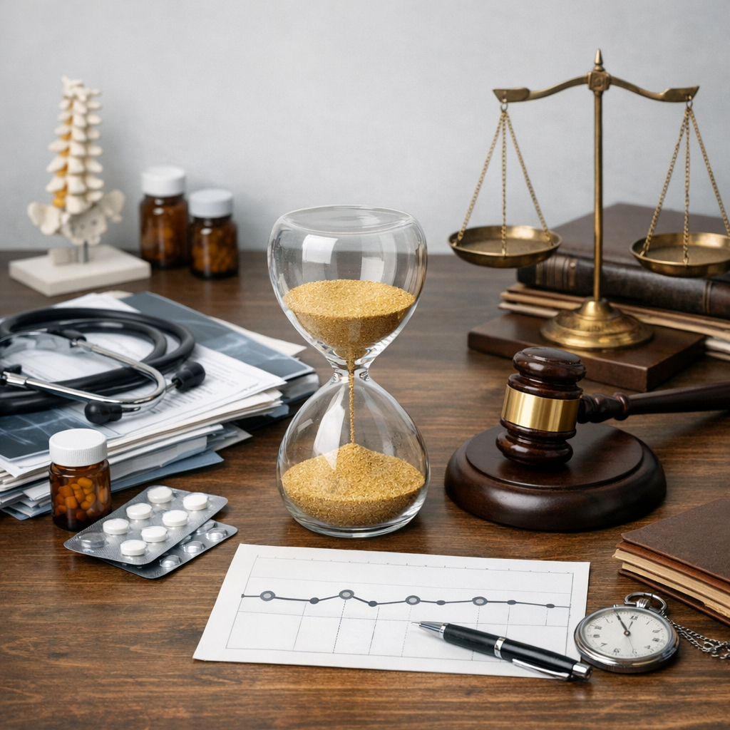 medical impact timeline illustration for How medical treatment impacts case timelines