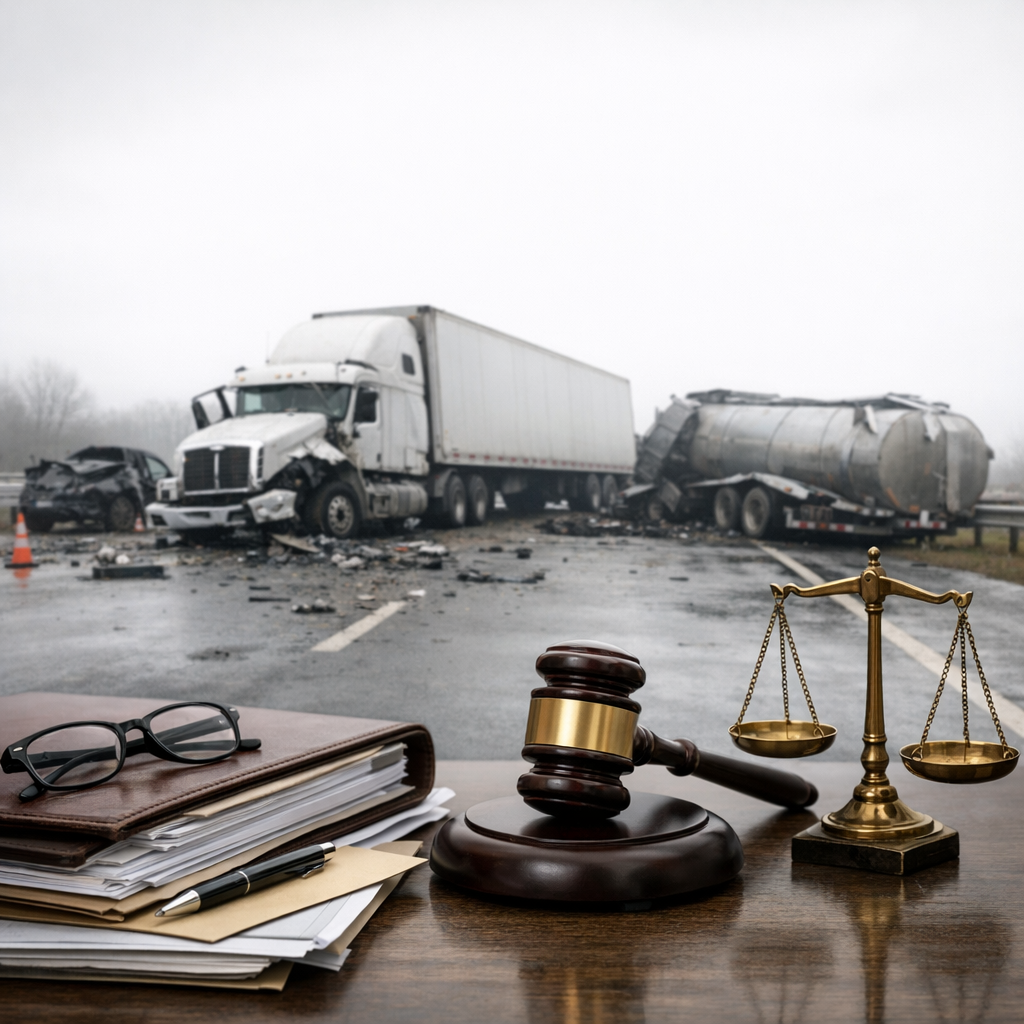 legal steps severe truck accident illustration for Legal steps that occur after severe truck accidents