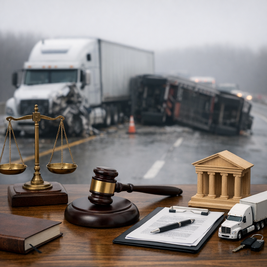 truck injury litigation structure illustration for Legal structure behind truck injury litigation