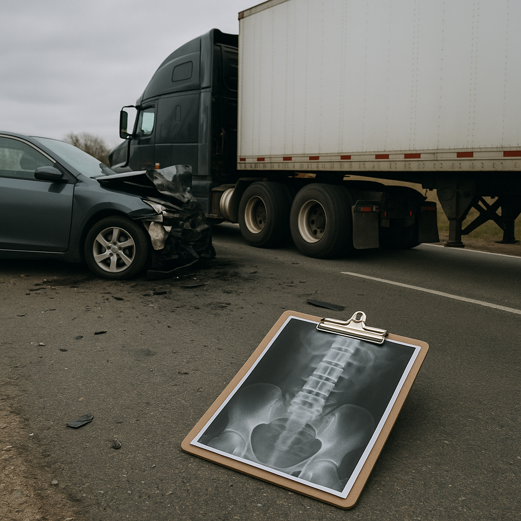 permanent injury claims truck illustration for Managing Claims Involving Permanent Injuries in Truck Accidents