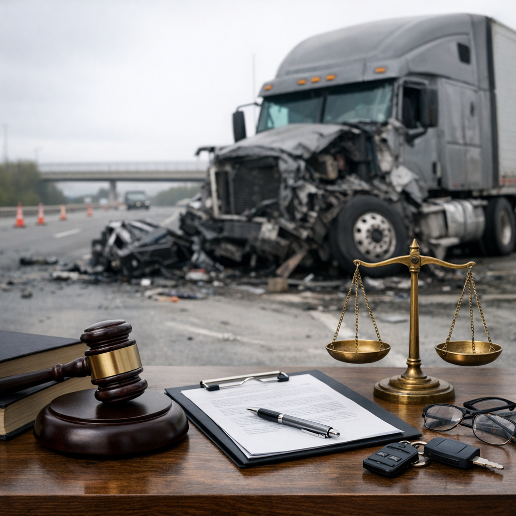 legal aftermath truck injury illustration for What happens legally after a serious truck injury