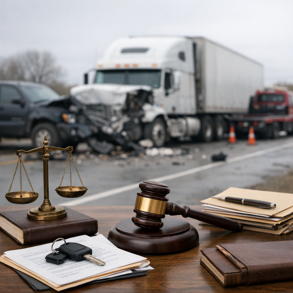 legal aftermath truck injury illustration for What happens legally after a truck injury