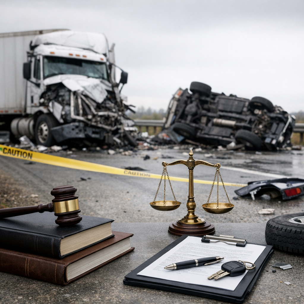 legal issues truck injury illustration for What legal issues arise after serious truck injuries